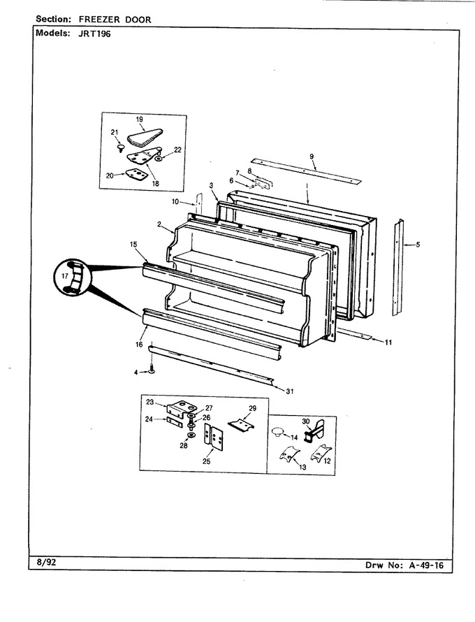 Diagram for JRT196 (BOM: AJ55C)