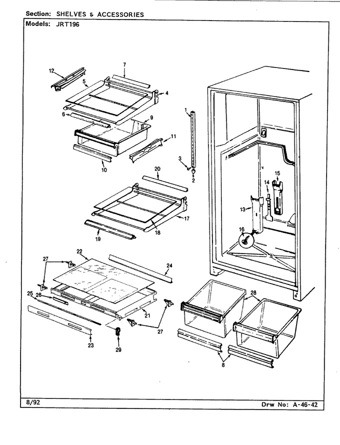Diagram for JRT196 (BOM: AJ55C)