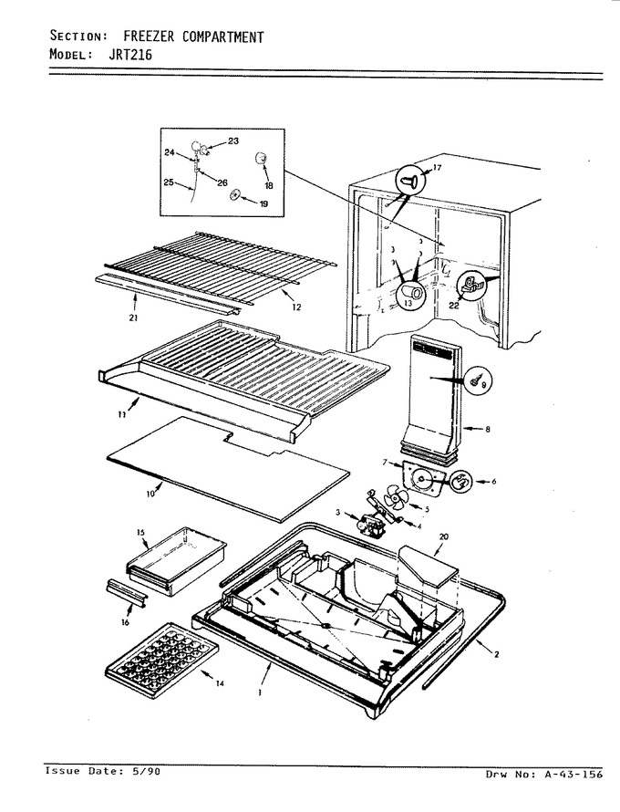 Diagram for JRT216 (BOM: AJ73B)