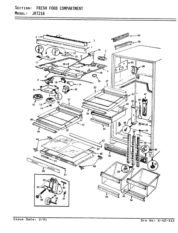 Diagram for JRT216 (BOM: AJ73A)