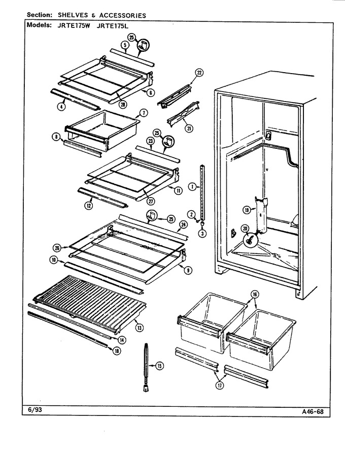 Diagram for JRTE175W (BOM: DJ31A)