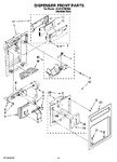 Diagram for 12 - Dispenser Front Parts