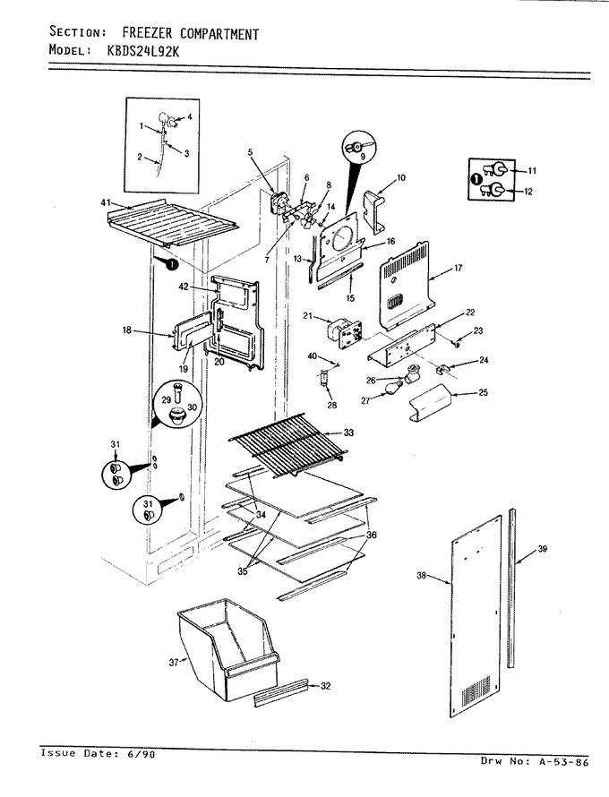 Diagram for KBDS24L92KA (BOM: AP82A)