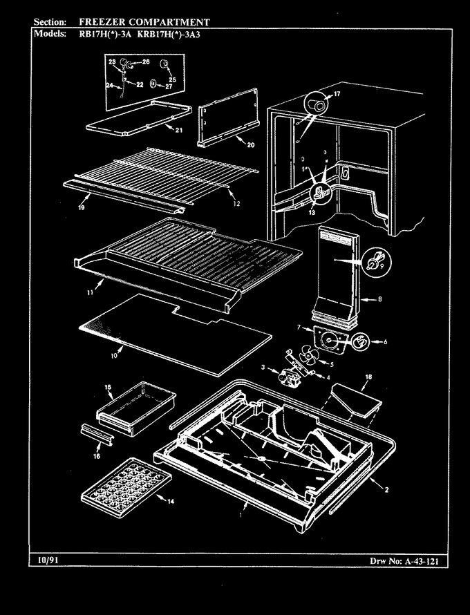 Diagram for RB17HA-3A (BOM: 9B50A)