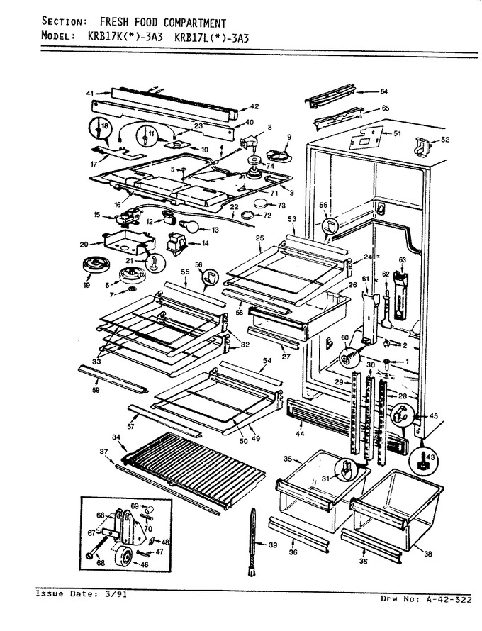 Diagram for KRB17LN3A3 (BOM: BF30B)