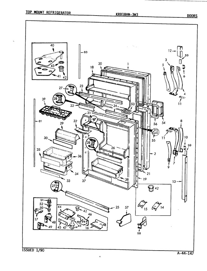 Diagram for KRB18HA3W3 (BOM: 9D35A)