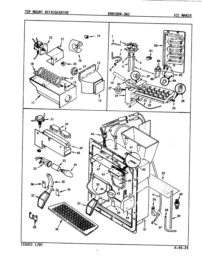 Diagram for KRB18HA3W3 (BOM: 9D35A)