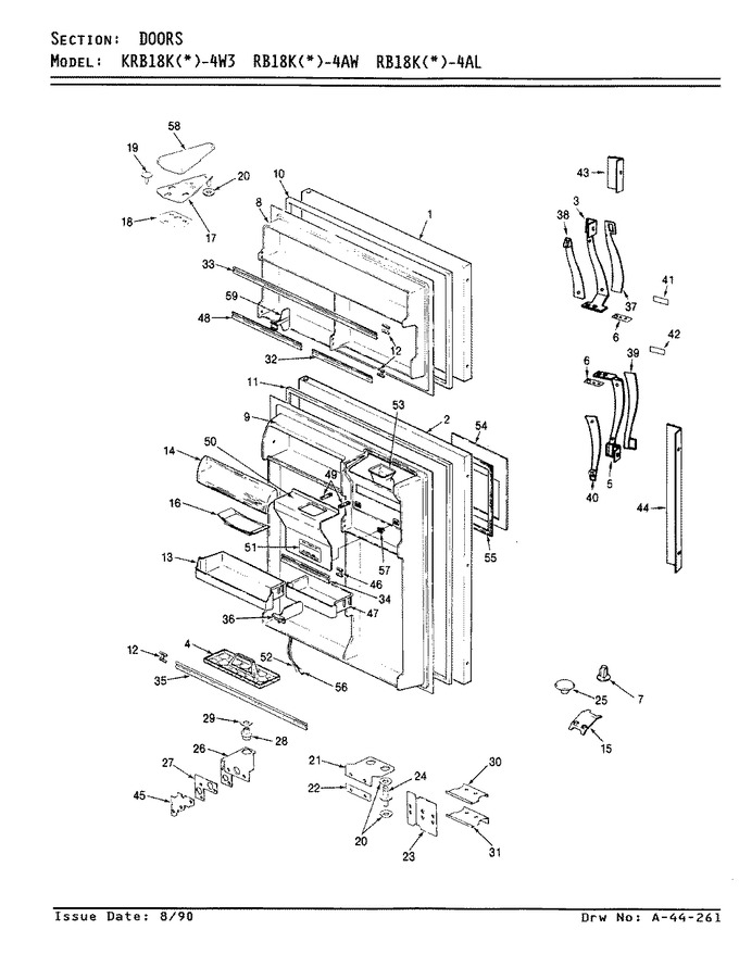 Diagram for RB18KA-4AL (BOM: AG44B)