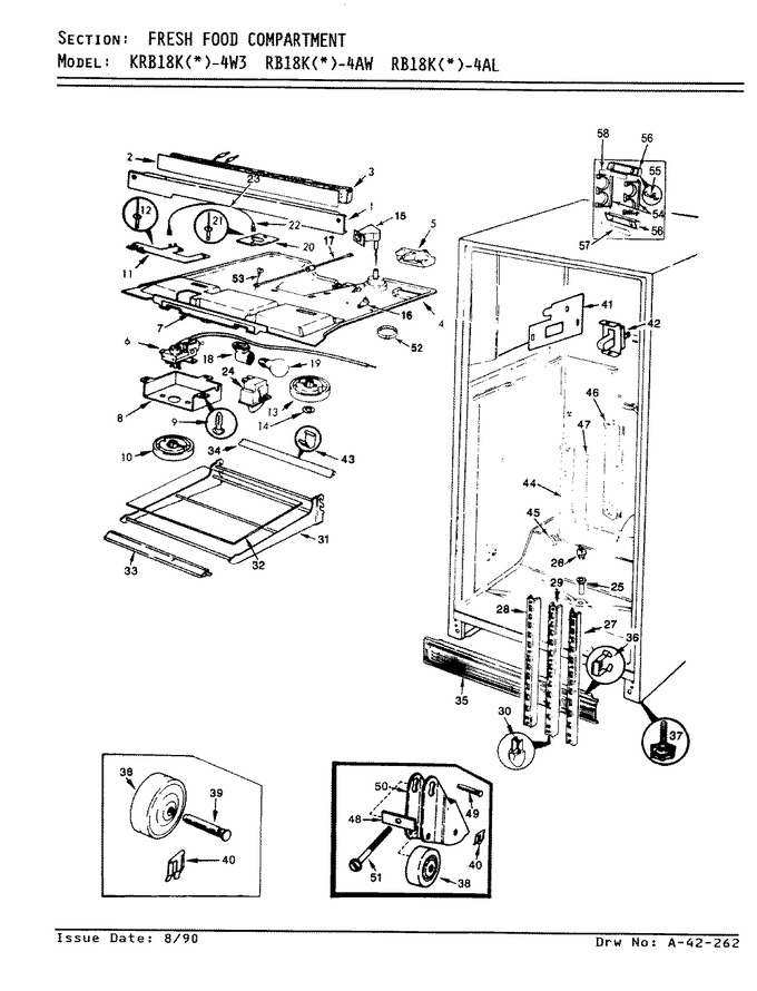 Diagram for KRB18KA4W3 (BOM: AF42A)