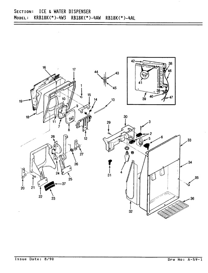 Diagram for RB18KN-4AW (BOM: AG42B)