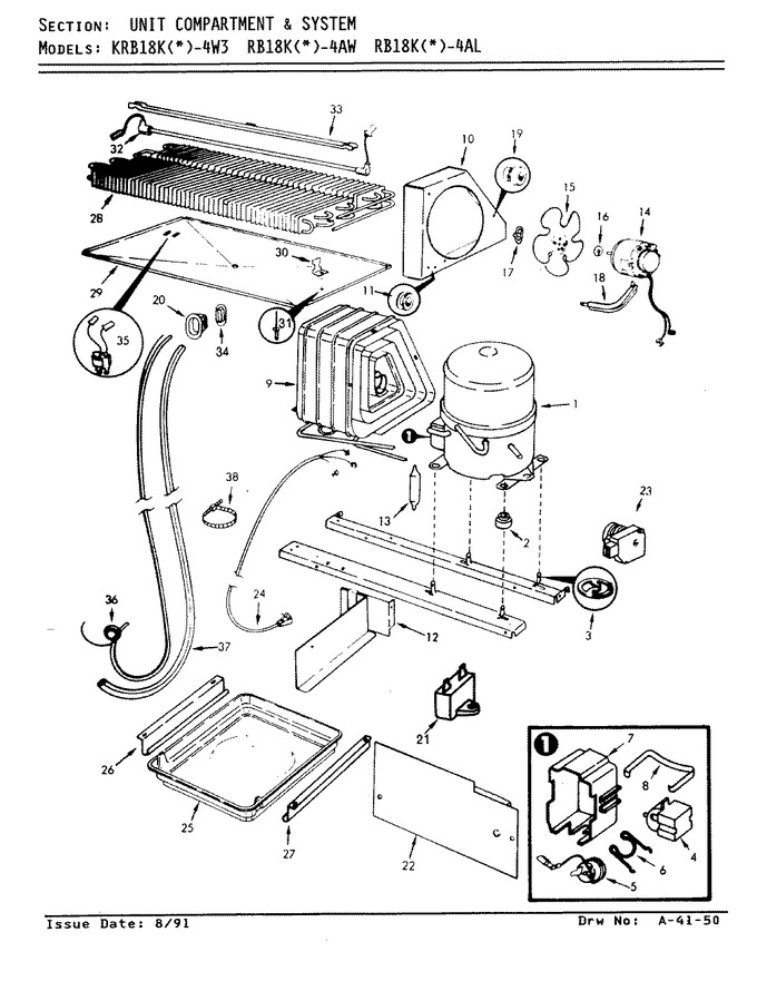 Diagram for KRB18KN4W3 (BOM: AF42A)