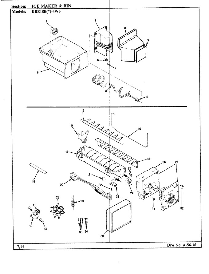Diagram for KRB18KA4W3 (BOM: BF42B)