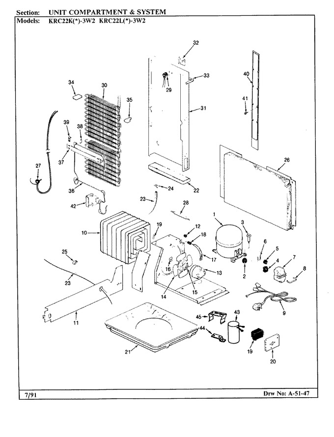 Diagram for KRC22KN3W2 (BOM: AP36A)