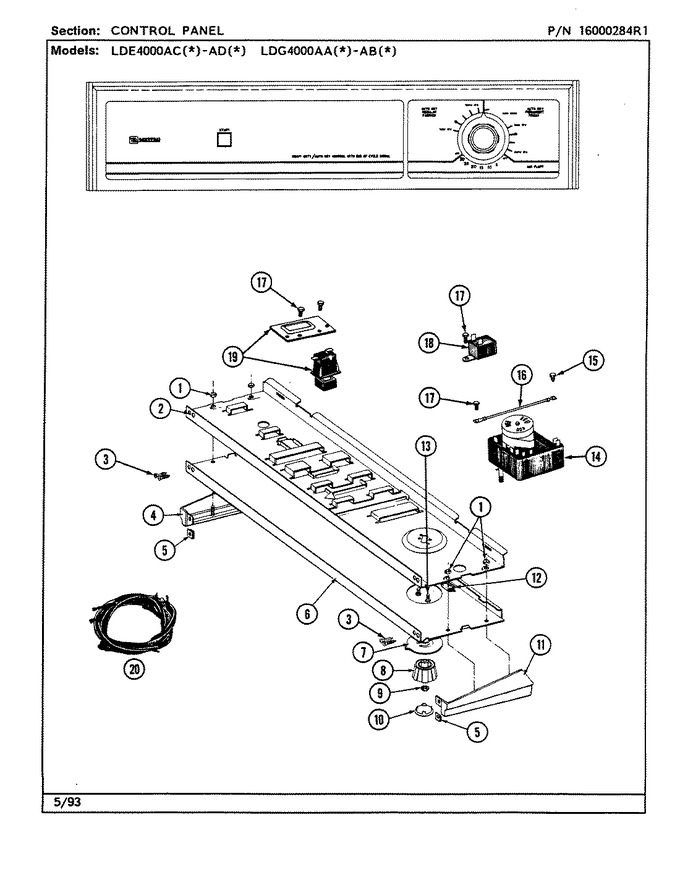 Diagram for LDE4000ACW