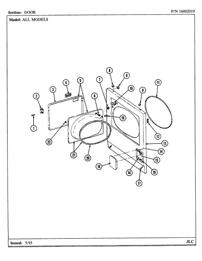 Diagram for LDG7500AAW