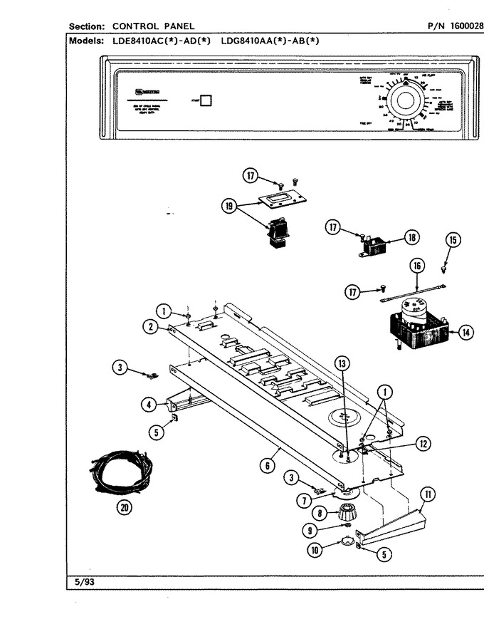 Diagram for LDE8410ACW