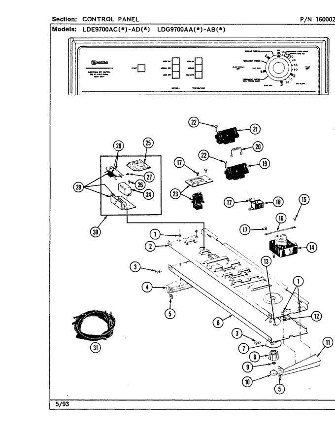 Diagram for LDE9700ACW