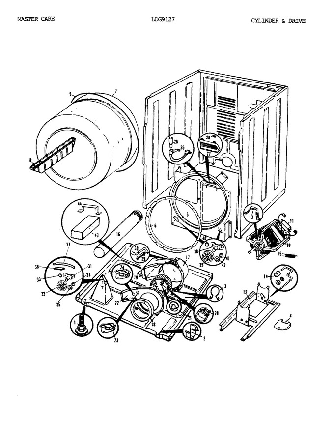 Diagram for LDG9127W
