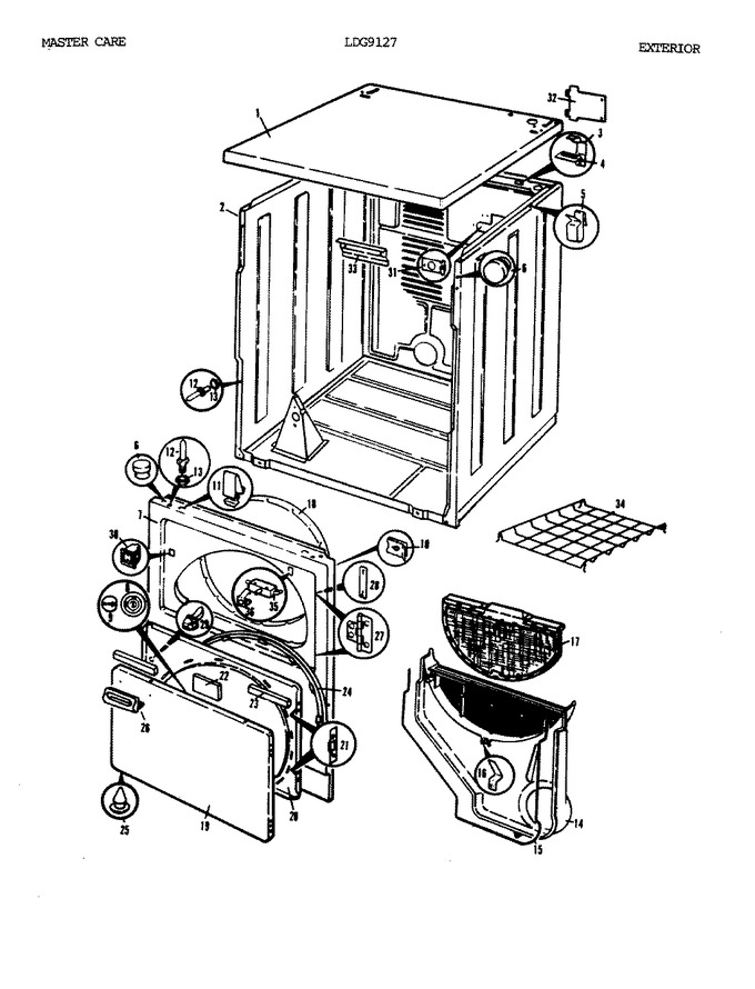 Diagram for LDG9127W
