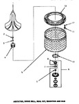 Diagram for 02 - Agitator/drive Bell/seal Kit/tub & Hub