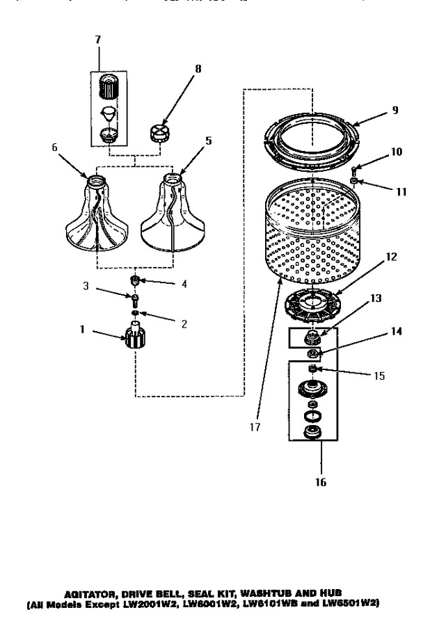 Diagram for LW6111WB (BOM: PLW6111WB A)