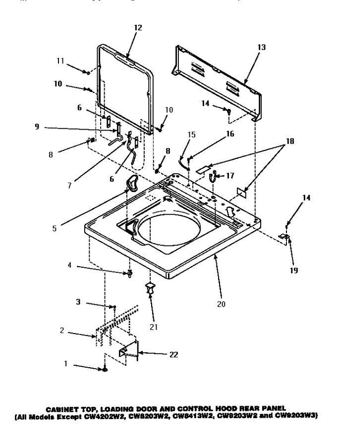 Diagram for LW6111WB (BOM: PLW6111WB A)