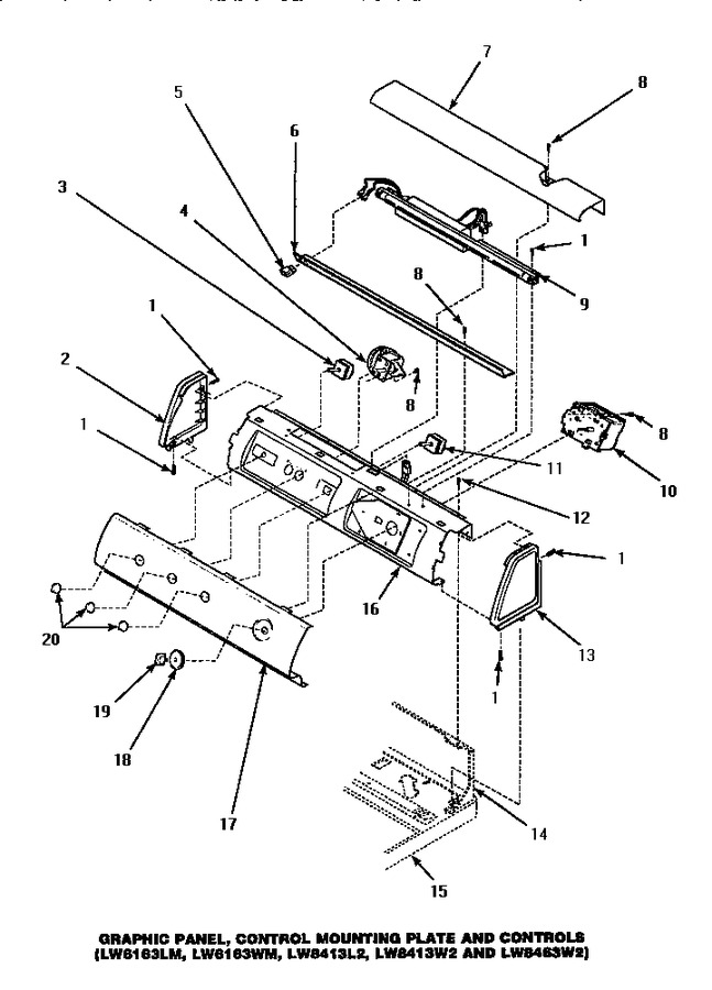 Diagram for LW6163WM (BOM: PLW6163WM A)