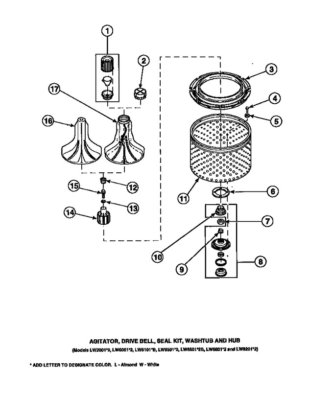 Diagram for LW8312W2 (BOM: PLW8312W2 A)
