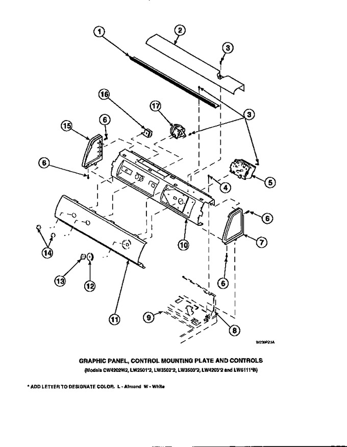 Diagram for LW8413W2 (BOM: PLW8413W2 A)