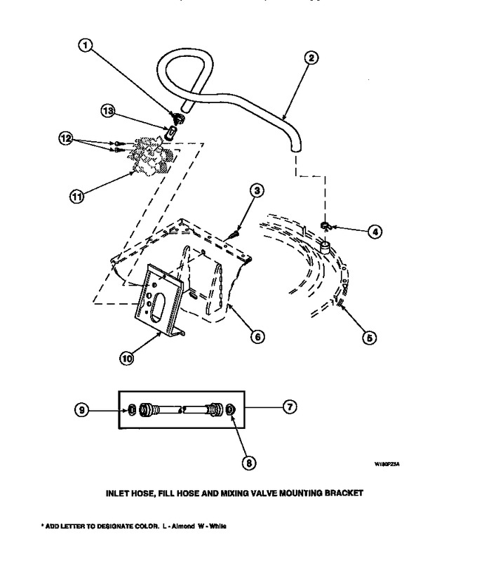 Diagram for LW8413W2B (BOM: PLW8413W2 A)
