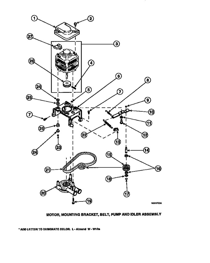 Diagram for LW8413W2 (BOM: PLW8413W2 A)
