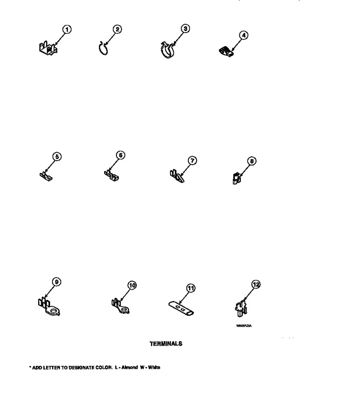 Diagram for LW8413W2 (BOM: PLW8413W2 A)