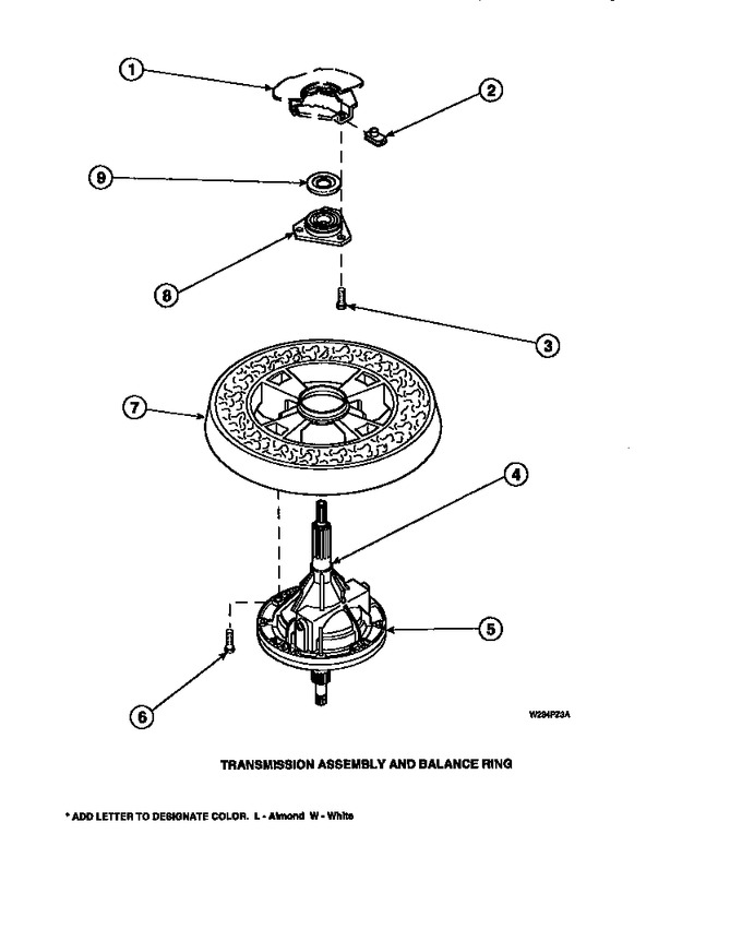 Diagram for LW8413W2 (BOM: PLW8413W2 A)