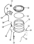 Diagram for 21 - Outer Tub, Cover And Pressure Hose