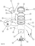 Diagram for 10 - Outer Tub, Cover, Pressure Hose