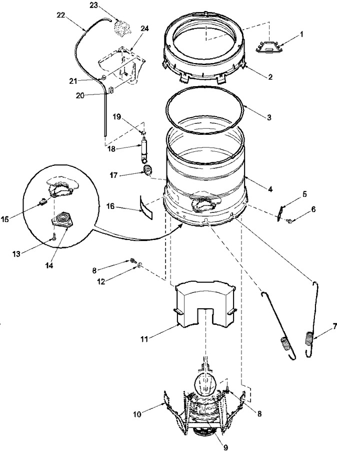 Diagram for LWD67AW (BOM: PLWD67AW)