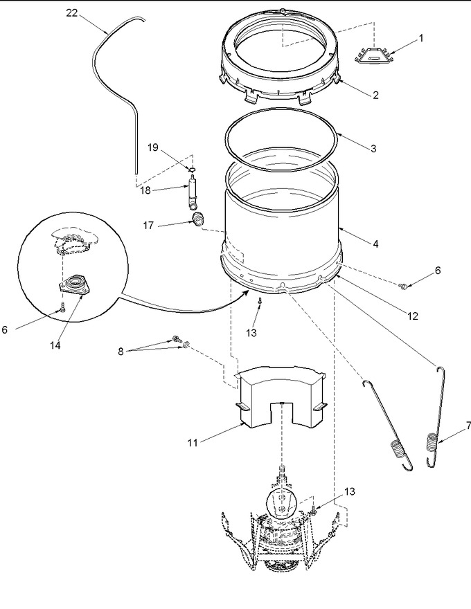 Diagram for LWG65AW (BOM: PLWG65AW)