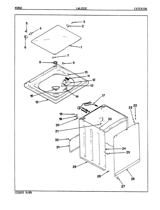 Diagram for LWL203WC