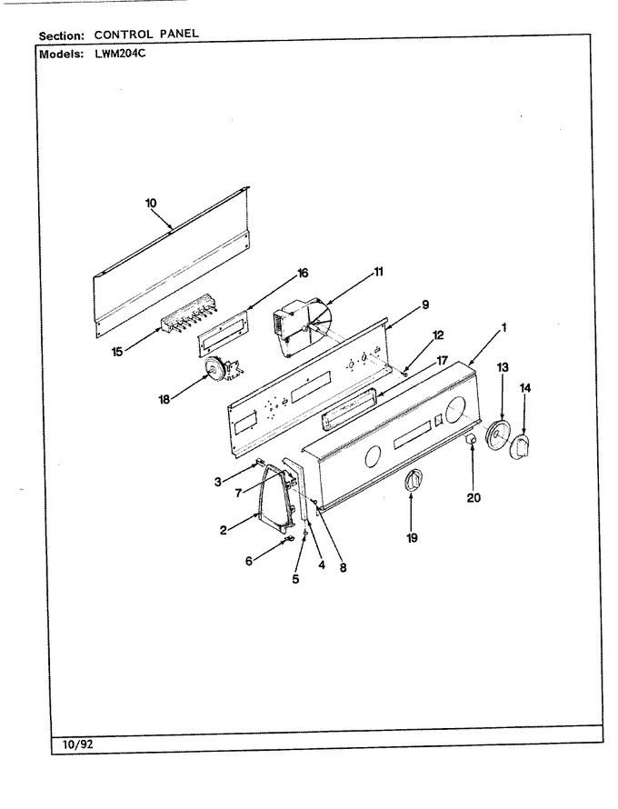 Diagram for LWM204WC
