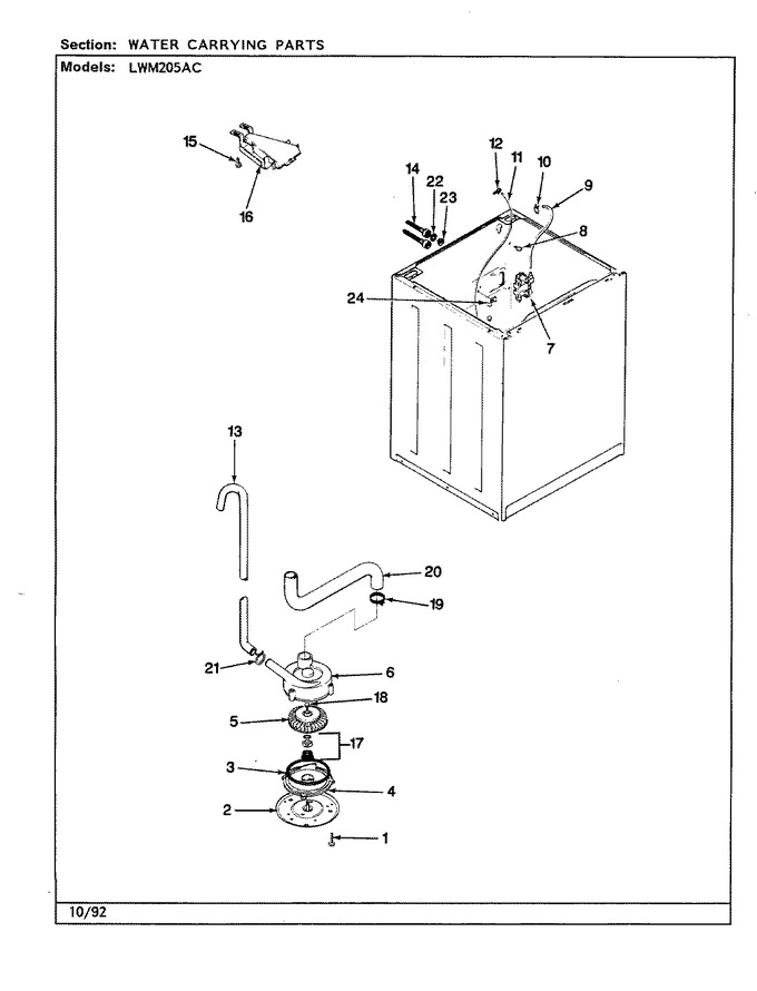 Diagram for LWM205AC