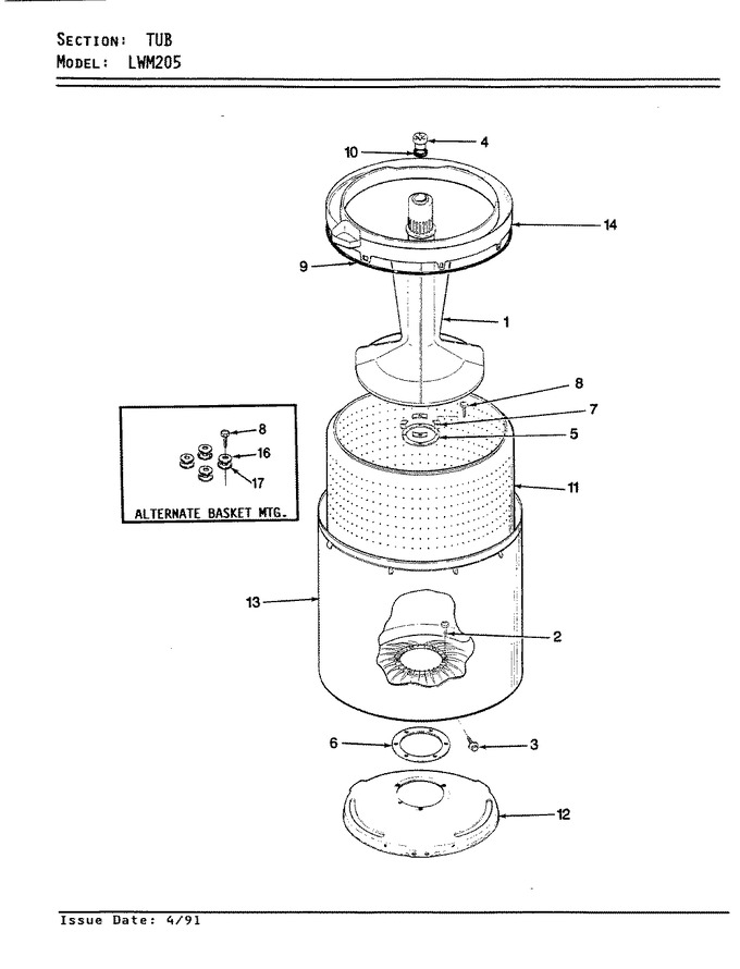 Diagram for LWM205W