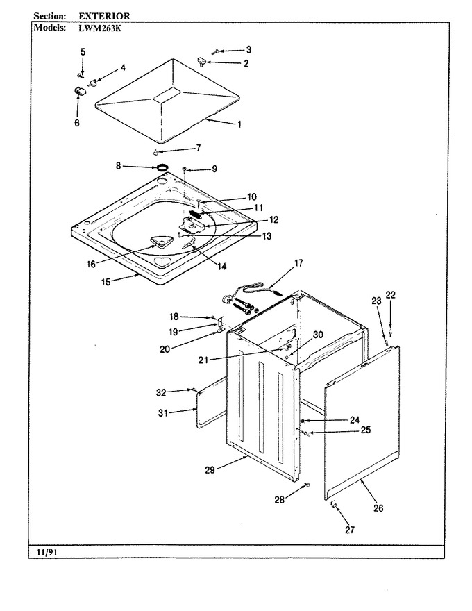 Diagram for LWM263KW