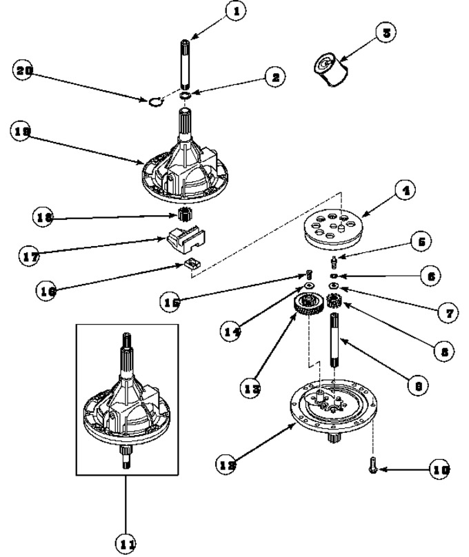 Diagram for LWS17AW (BOM: PLWS17AW)