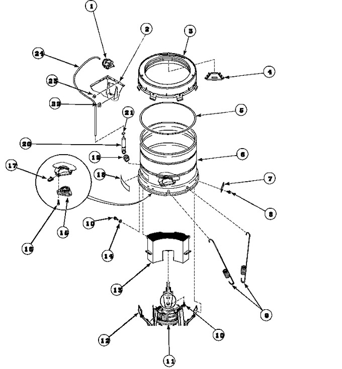 Diagram for LWS17AW (BOM: PLWS17AW)