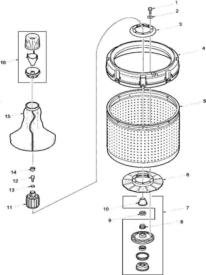Diagram for LWS34AW (BOM: PLWS34AW)