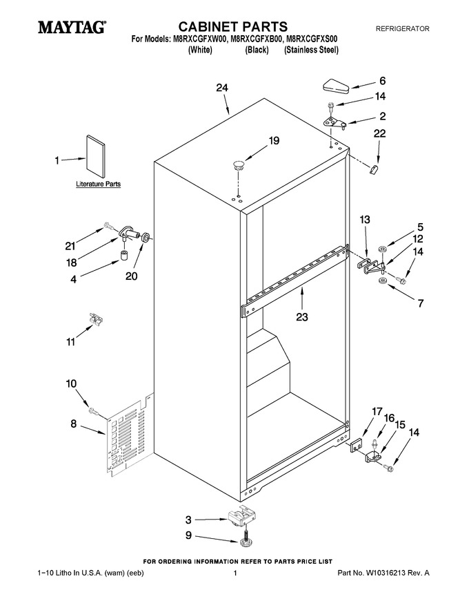 Diagram for M8RXCGFXW00
