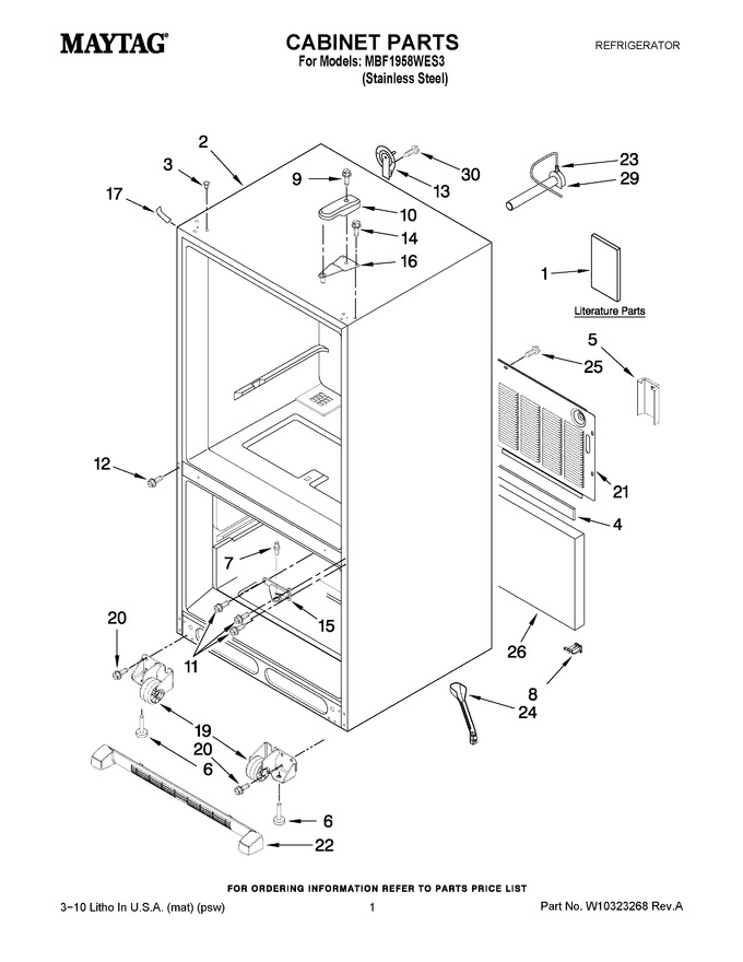 Diagram for MBF1958WES3