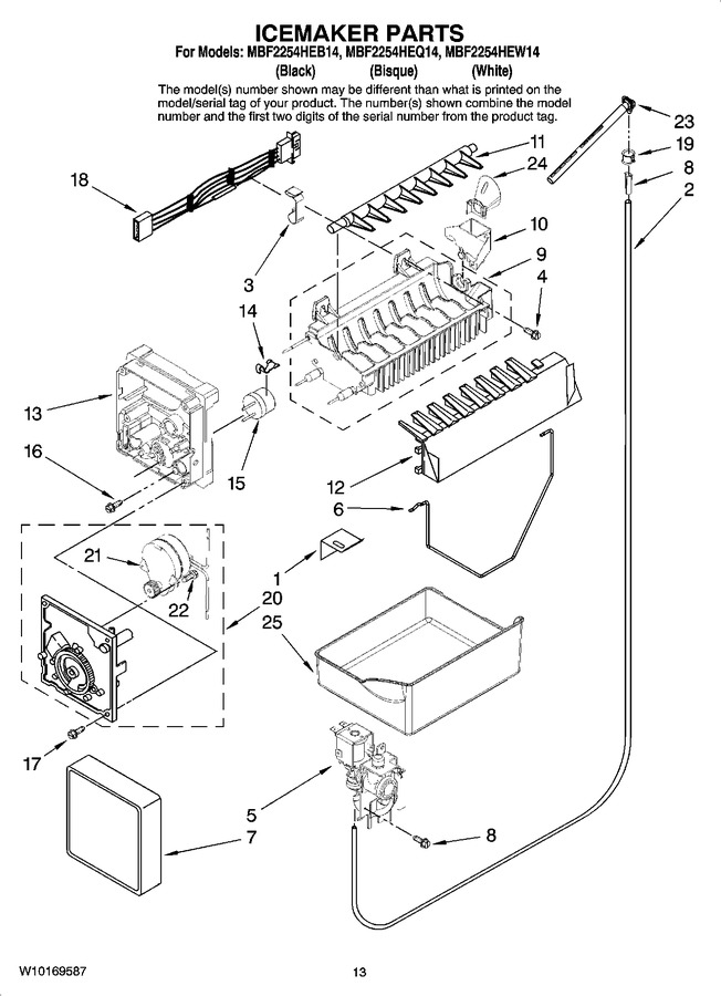 Diagram for MBF2254HEQ14