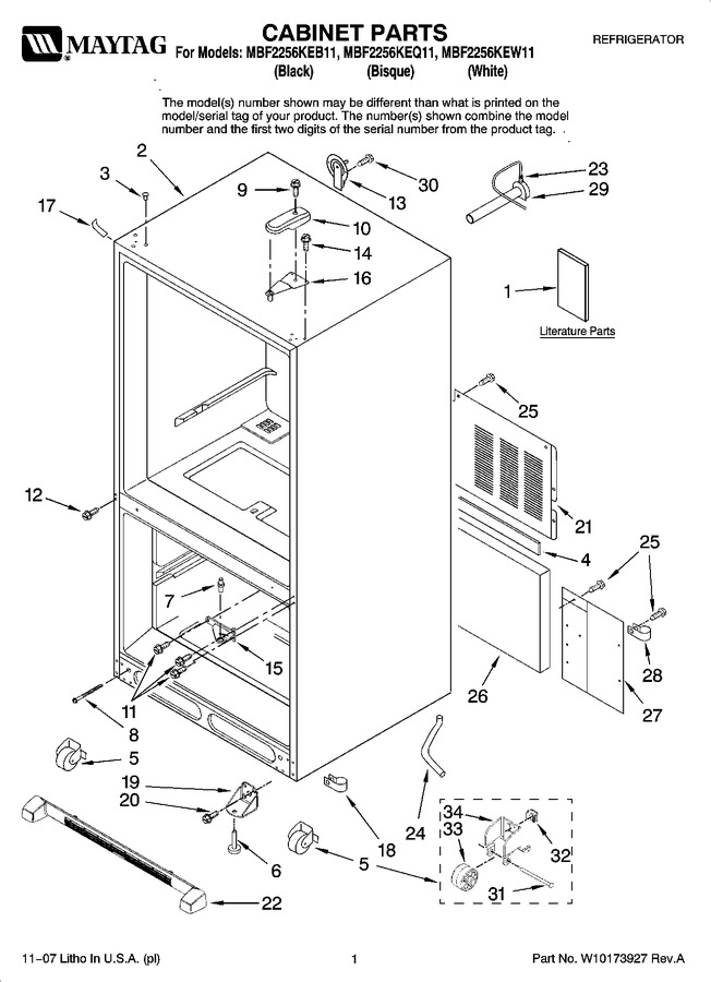 Diagram for MBF2256KEW11