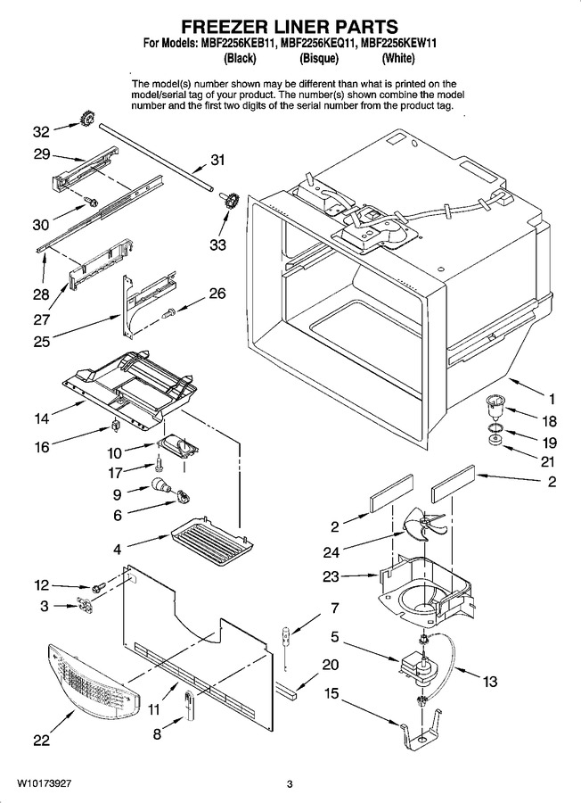 Diagram for MBF2256KEW11